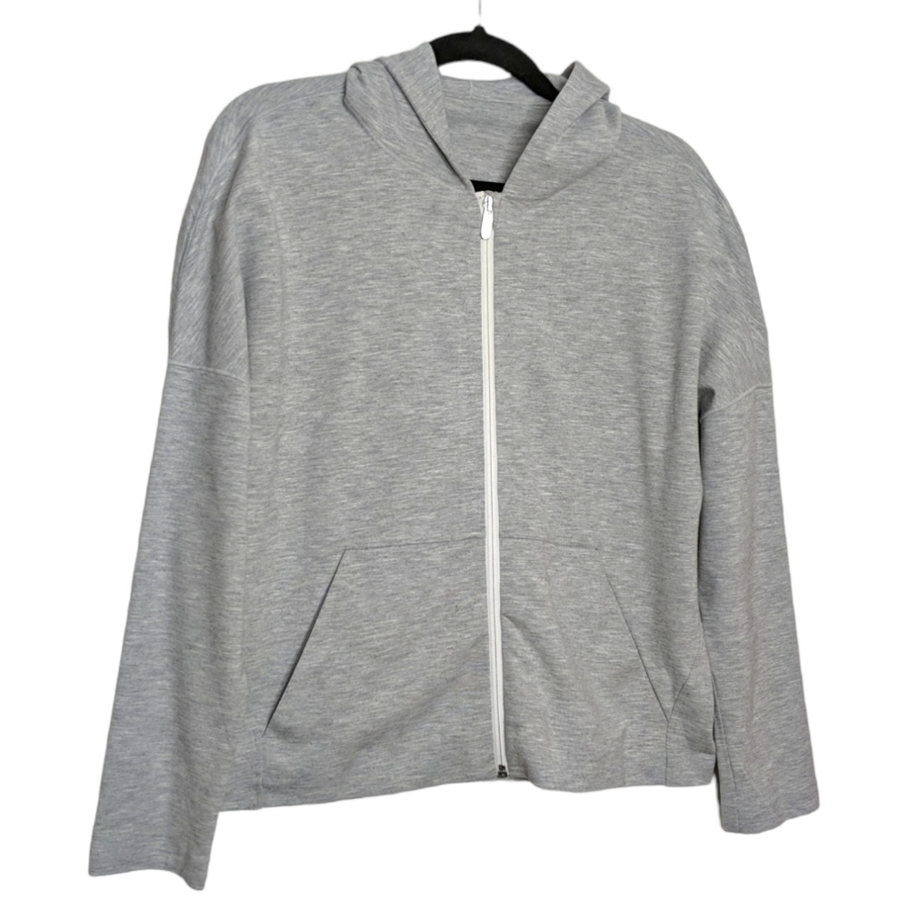 Lululemon Size 10 Minimal Hoodie Gray Zip Up Hoodie Lightweight W4AIXS